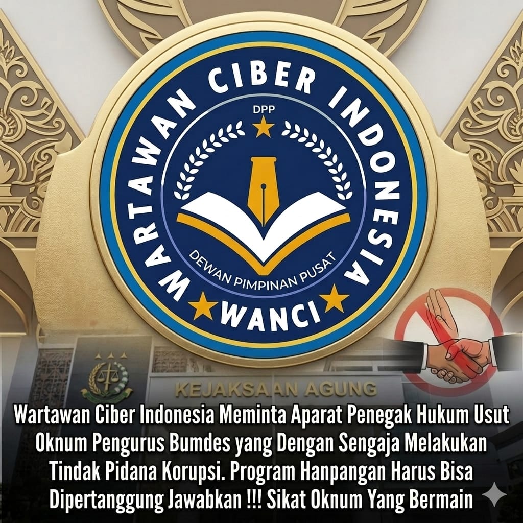 Ketum Wartawan Ciber Indonesia Instruksikan Jajaran Pantau Program Ketahanan Pangan Bumdes: Temukan Penyimpangan, Laporkan!